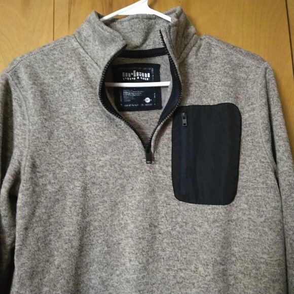 Urban Pipeline Men's Small 1/4 Zip Long Sleeve Pullover Sweater Zip Pocket - Picture 4 of 6
